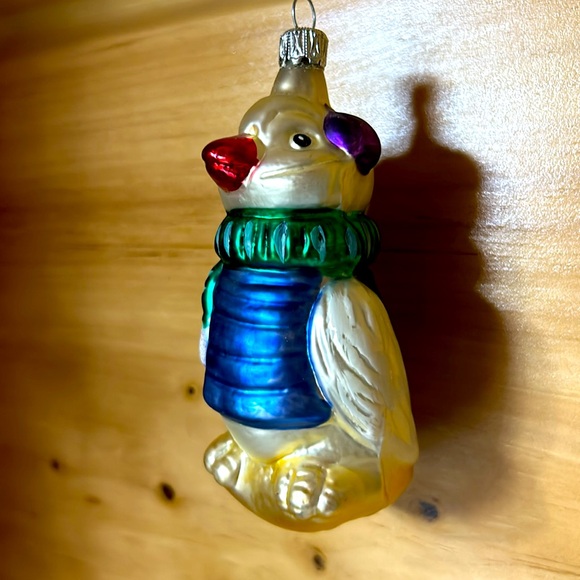 Glass Blown Duck in Winter Apparel Christmas Ornament from Germany - Picture 4 of 8